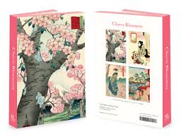12 Notecards & Envelope Set - Cherry blossom
