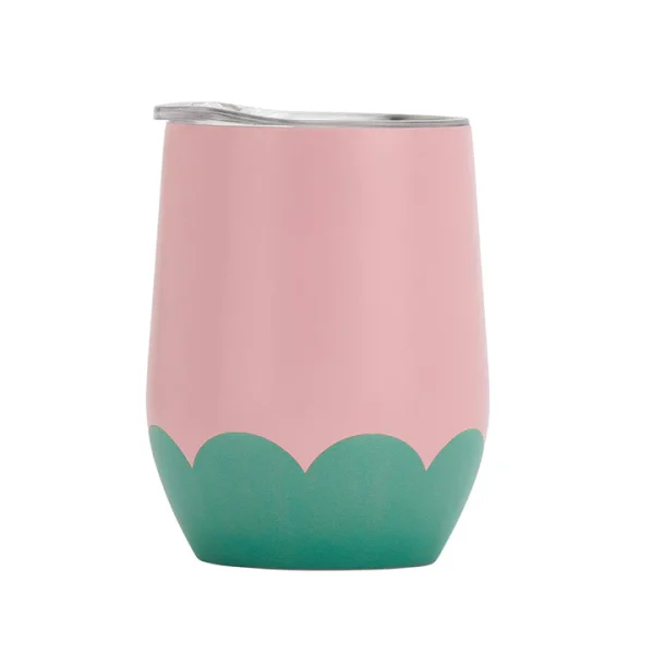 Wave Wine Tumbler - Green/Musk