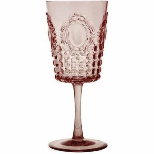 Acrylic Wine Glass Pink