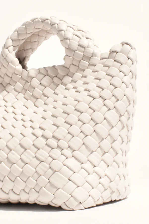 Adorne Gabi Woven Mini Bag & Pouch - Cream