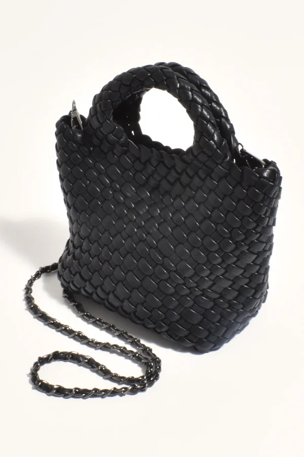 Adorne Gabi Woven bag - Black