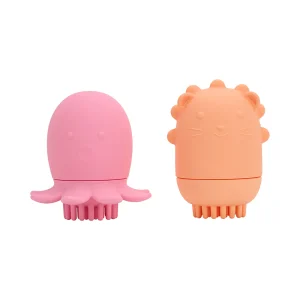 Annabel Trends Silicone Bath Brush - Octopus & Lion