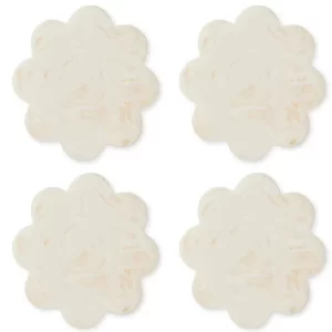 Aries Scallop Coasters Set 4 - Cream