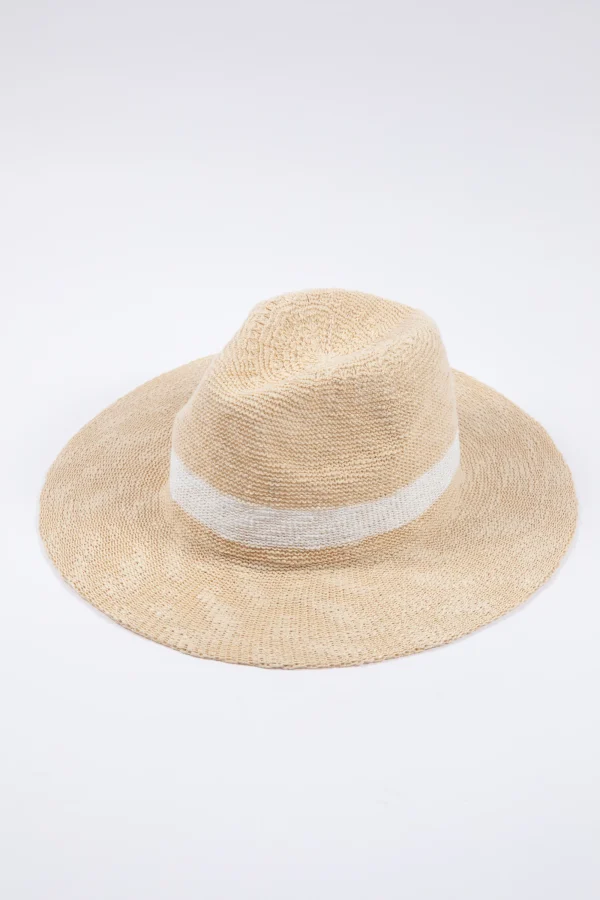 Avalon Stripe Sunhat - White