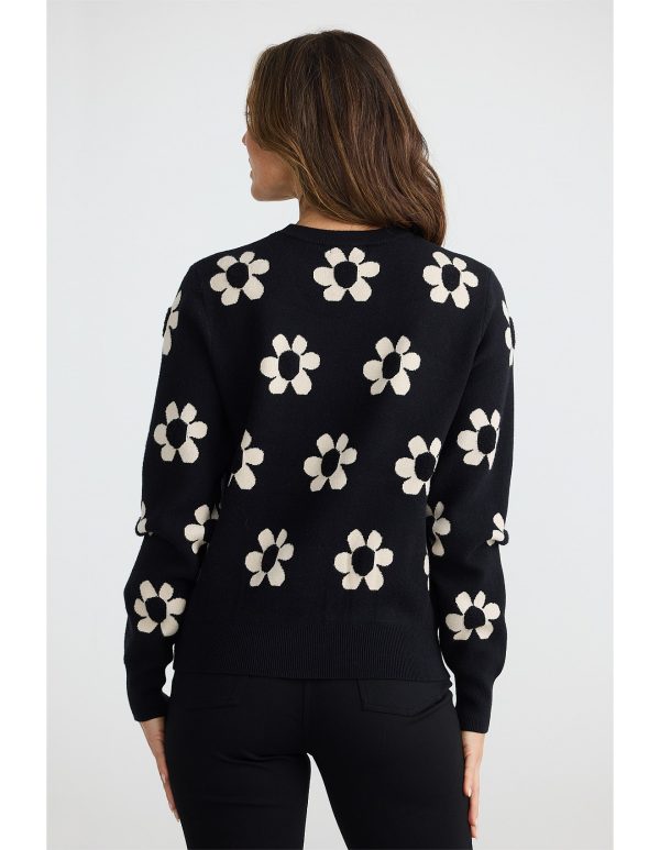 B&T FLOWER KNIT B&N