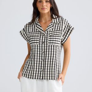 BT26574-1_Portia Shirt_Black Gingham_1