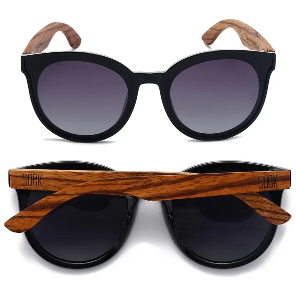 Bella Sunglasses - Midnight Wood Arms