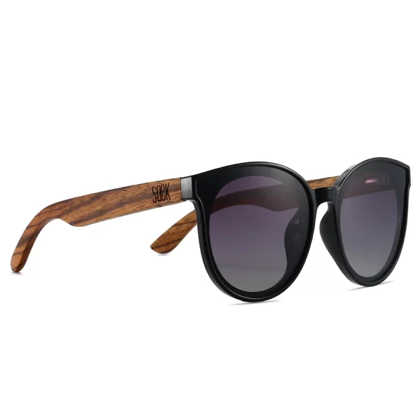 Bella Sunglasses Midnight Wood Arms