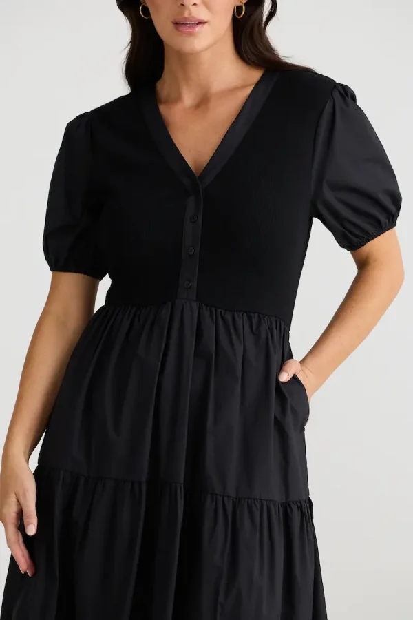 Brave & True Bella Goes North Dress - Black