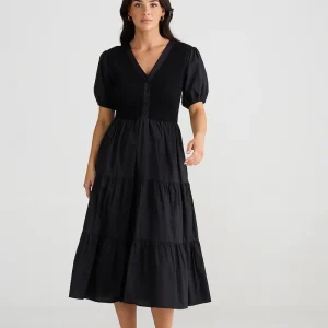 Brave & True Bella Goes North Dress - Black