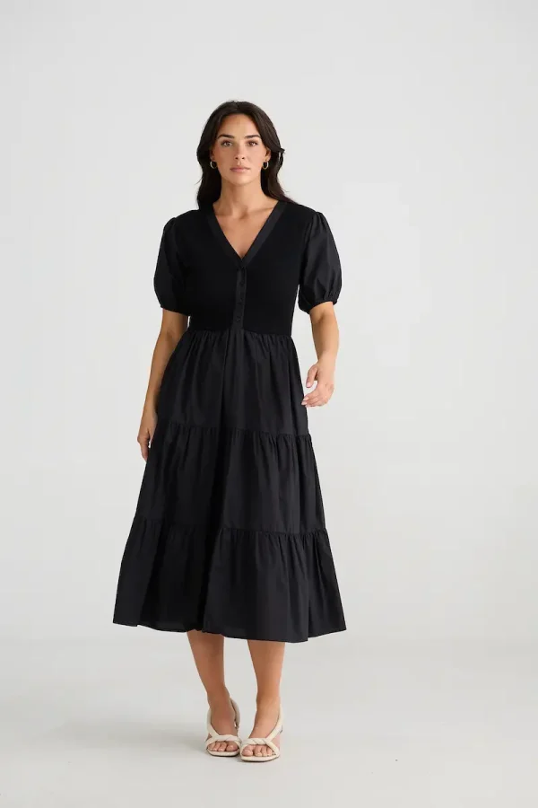 Brave & True Bella Goes North Dress - Black