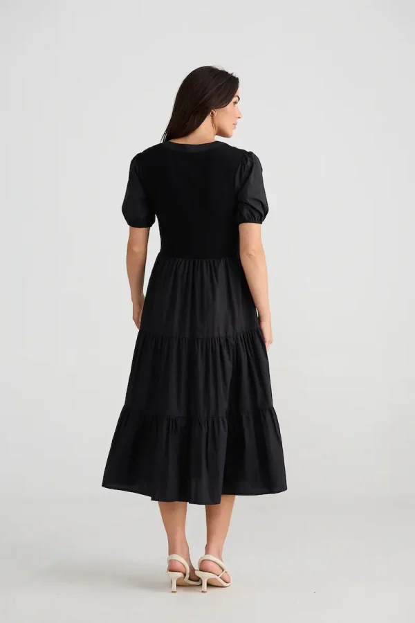 Brave & True Bella Goes north Dress-Black