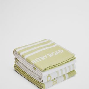 CR Aeri Tea Towels Leek Green