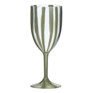 Cabana Acrylic Wine Glass - Olive