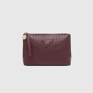 Carlo Makeup Bag - Burgundy