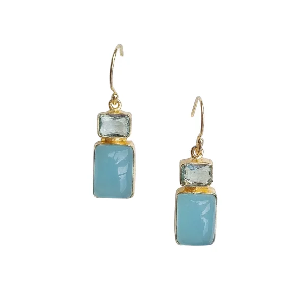 Catira Natural Stone Gem Earring