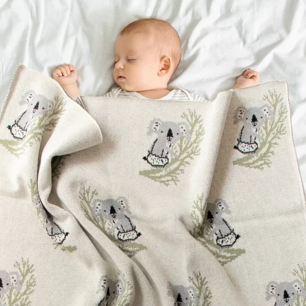 Clancy Koala Blanket Di Lusso Living