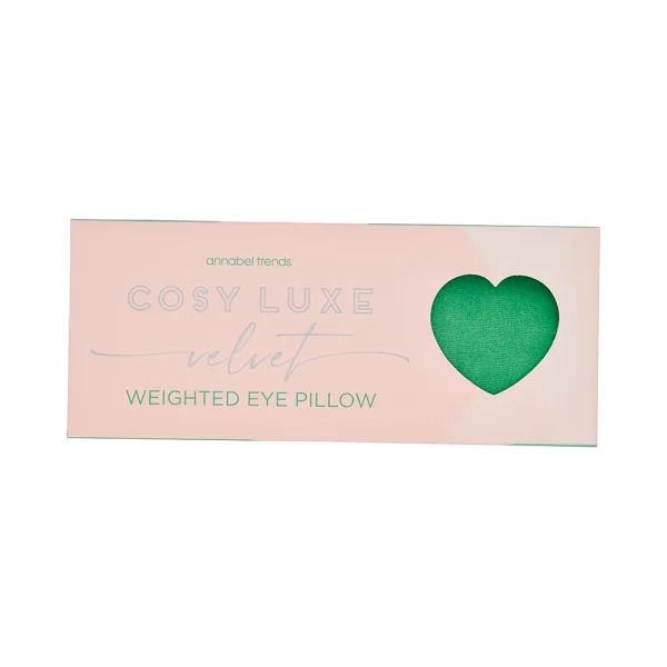 Cosy Luxe Velvet Weighted Eye Pillow - Green