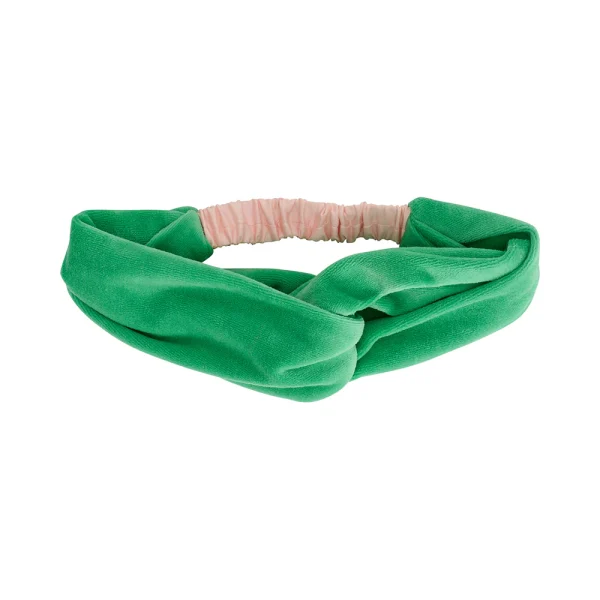 Cosy Luxe Knot Velvet Headband - Green