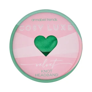 Cosy Luxe Knot Velvet Headband - Green