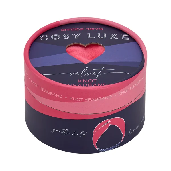 Cosy Luxe Knot Velvet Headband - Pink