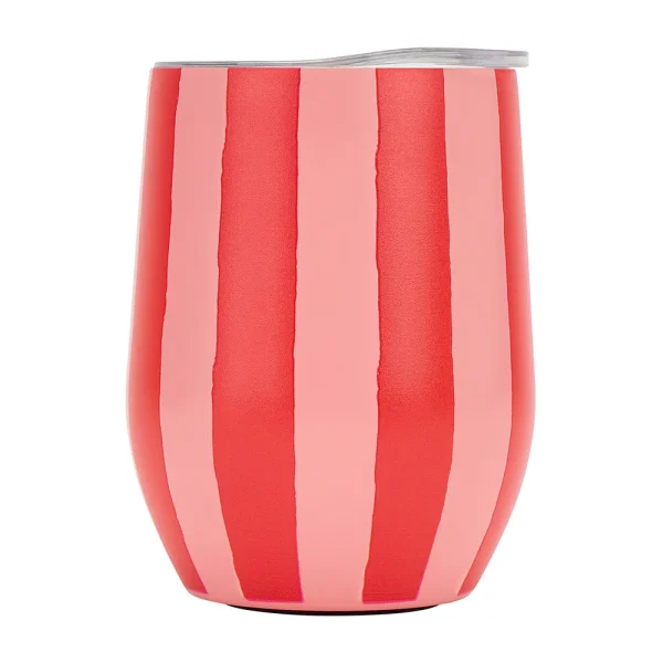 Drink Tumbler Double Walled -Red Stripe