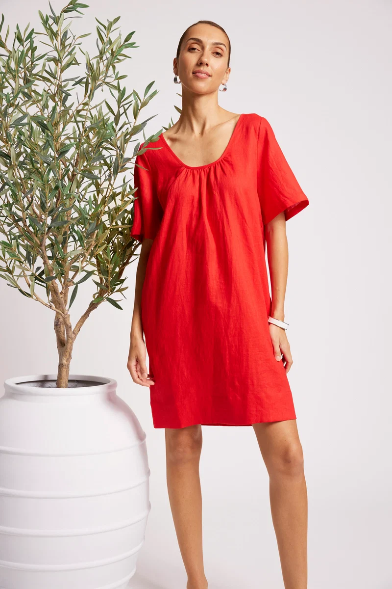 Eb & Ive Cove Dress - Aperol - Image 4