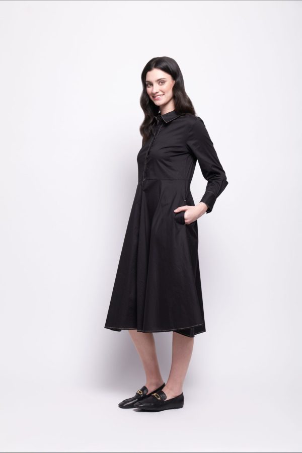 Foil Honourable Mention Dress Black