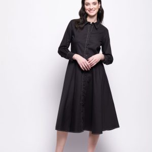 Foil Honourable Mention Dress Black