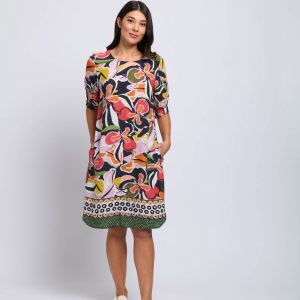 Foil Seasoned Pro Dress - Perennial