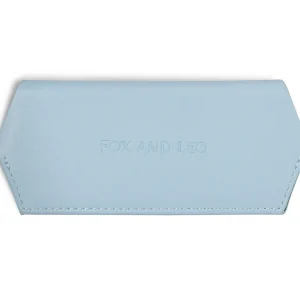 Fox and Leo glasses case - Sky Blue