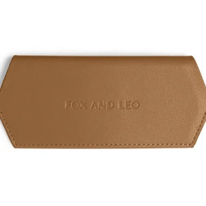 Fox and Leo glasses case - Tan