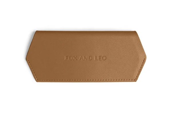 Fox and Leo glasses case - Tan