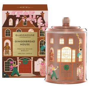 Glasshouse Gingerbread House Candle 380g