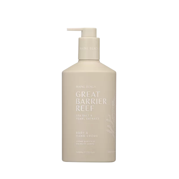 Hand & Body Creme 500ml Great Barrier Reef - Sea Salt & Pearl Extract