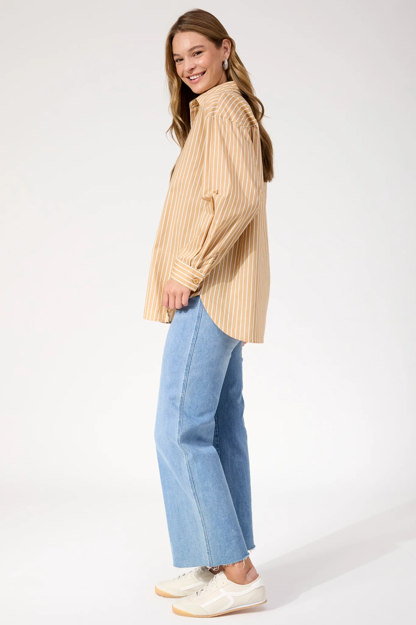 Haven Fairbanks Stripe Shirt - Latte - Image 2