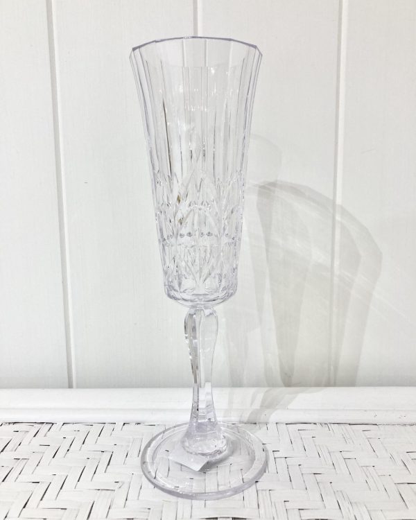 Acrylic crystal champagne flute