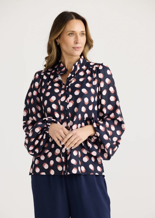 Brave & True Penny Blouse - Irregular Spot