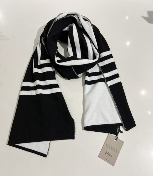 Holiday Life Nolita Scarf - Black & Whiteh