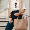 Louenhide Cruiser Woven Tote Bag - Coffee