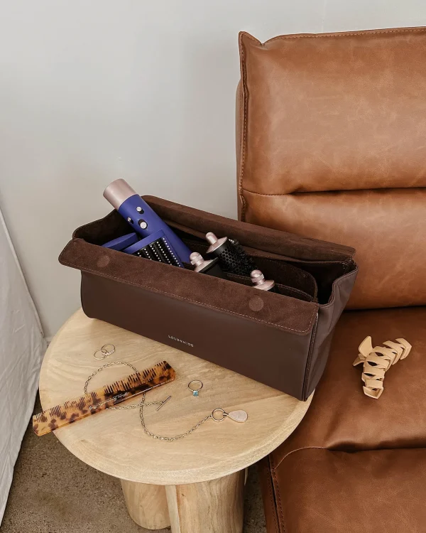 Louenhide Margot Hair Tool Travel Case - Chocolate