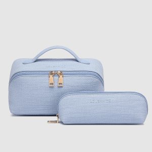 Louenhide Mary Jayne Cosmetic Bag Set - Pale Blue