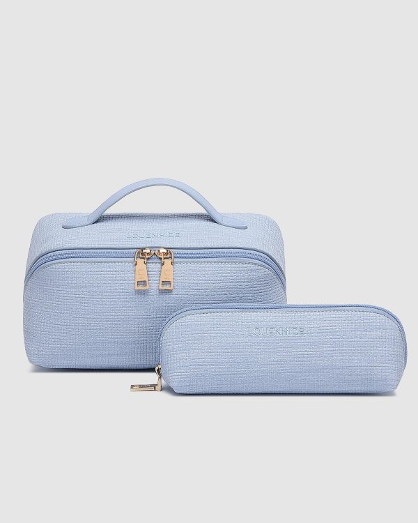 Louenhide Mary Jayne Cosmetic Bag Set - Pale Blue