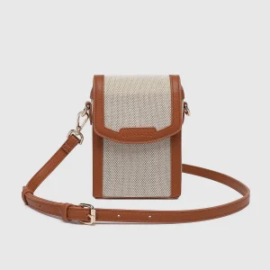 Louenhide Yoko Canvas Phone Bag - Tan