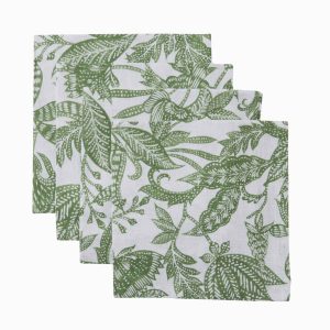 MadrasLinkSamaraNapkinGreenSet4