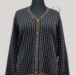 Mansted Pauline Boxes Cardigan - Black
