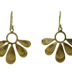 Small Euro Gold Daisy Earring