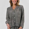 Naturals by O&J Button-through Top - Peppercorns