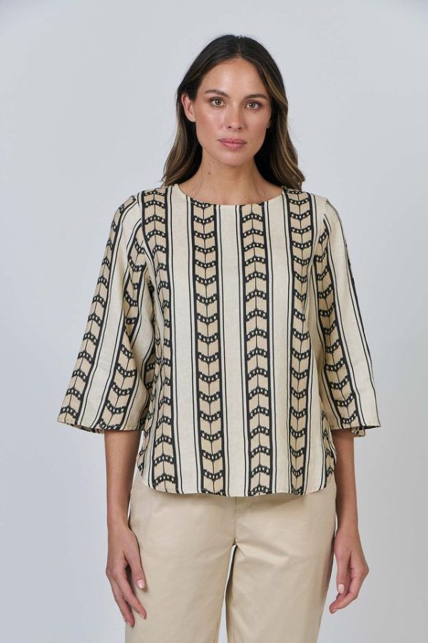 Naturals by O&J Chevron Top