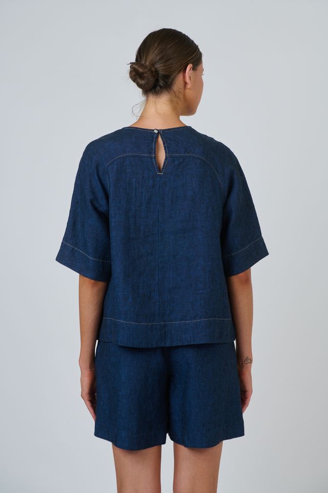 Naturals by O & J Eclipse Linen Top - Image 2